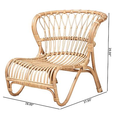 bali & pari Alaya Natural Rattan Accent Chair