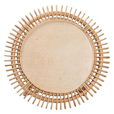 bali & pari Elani Natural Rattan Round Coffee Table