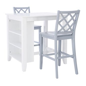 Linon Mayfair 3 pc Counter Height Dining Set