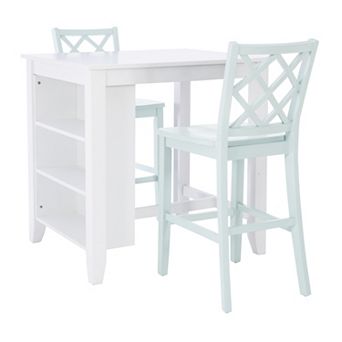 Linon Mayfair 3 pc Counter Height Dining Set