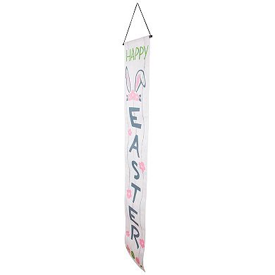 Northlight Welcome & Happy Easter Outdoor Hanging Door Banners - 71 Inches - Set of 2