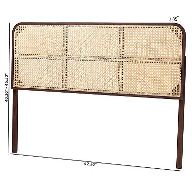 bali & pari Lainer Natural Rattan Headboard