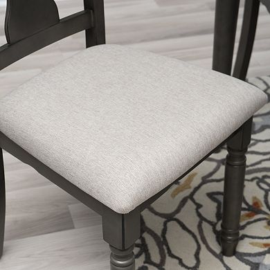 Linon Willow 6-pc. Dining Set with Bench and Upholstered Chairs