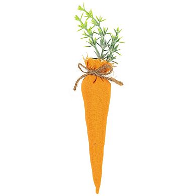 Northlight Fabric Carrot Easter Decorations - 9-Inch - Set of 3
