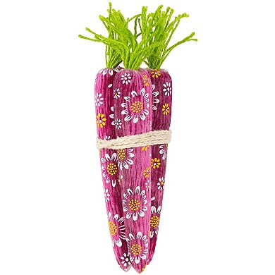 Northlight Bundled Floral Carrots Decoration - 10.25 Inches