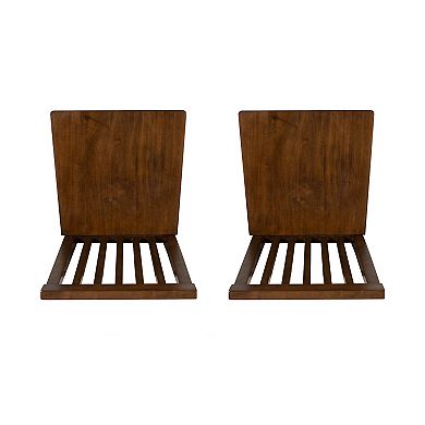 Linon Percival Slat Back Dining Chairs Set of 2
