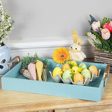 Northlight Glittered Easter Eggs with Carton Decoration - 6.25 Inches - Set of 9