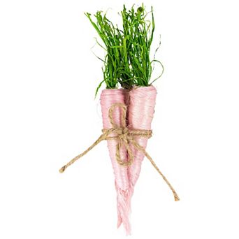 Northlight 9-inch Straw Carrot Easter Decorations Set of 3