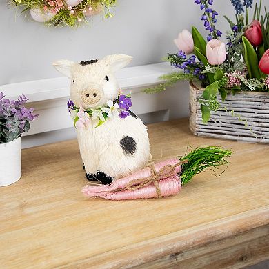 Northlight 9-inch Straw Carrot Easter Decorations Set of 3