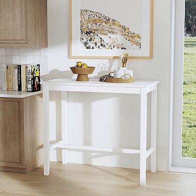 Linon Claridge Bar Pub Table with Storage Shelf