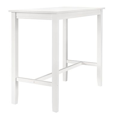 Linon Claridge Bar Pub Table with Storage Shelf