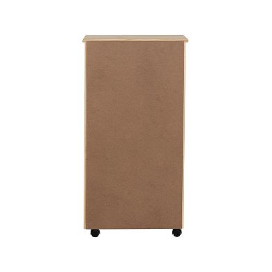 Linon Cary Rolling Storage Cart 8-Drawer