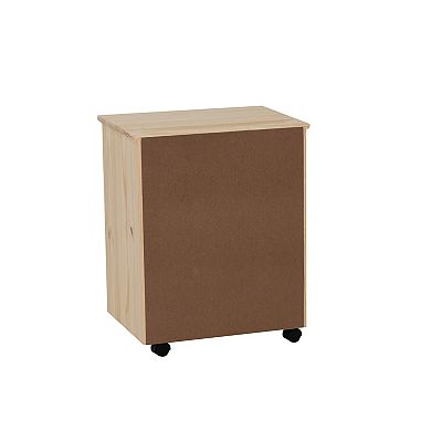 Linon Cary Wide Rolling Storage Cart 6-Drawer