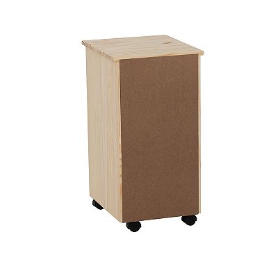 Linon Cary Rolling Storage Cart 6-Drawer