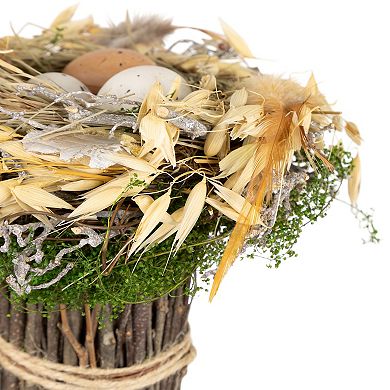 Northlight Bird's Nest with Eggs Easter Bundle Table Decor - 6.5 Inches