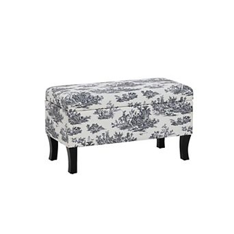 Linon Stephanie Storage Ottoman