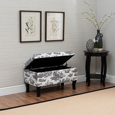 Linon Stephanie Storage Ottoman