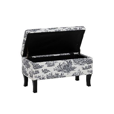 Linon Stephanie Storage Ottoman