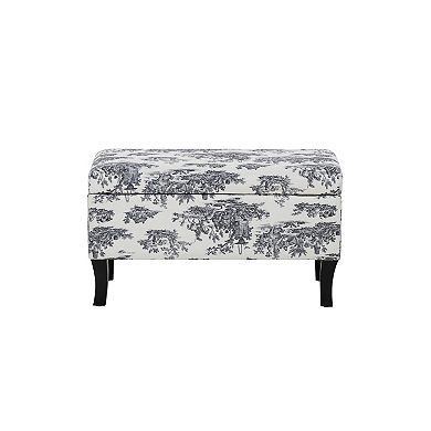 Linon Stephanie Storage Ottoman