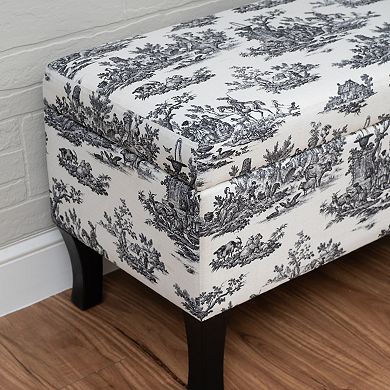Linon Stephanie Storage Ottoman