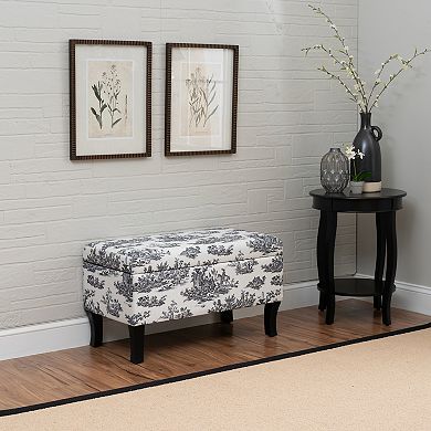 Linon Stephanie Storage Ottoman