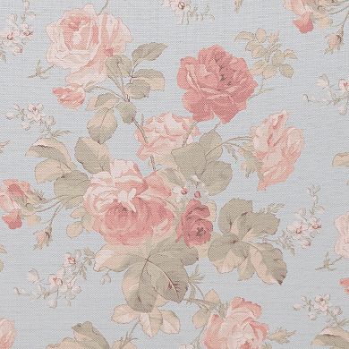 Linon Stephanie Storage Ottoman with Floral Upholstery