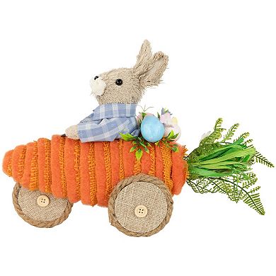 Northlight Boy Bunny with Carrot Easter 13 Inch Decoration Table Decor