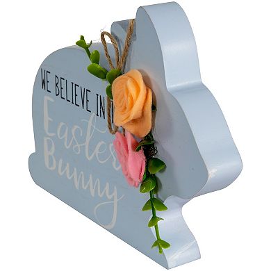 Northlight 4-pc. Floral Bunnies Wooden Easter Signs Set