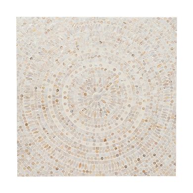 Linon Partia Capiz Square Coffee Table