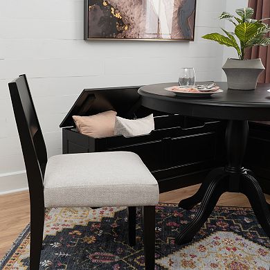 Linon Tobin 4-pc. Nook Set with Storage and Round Table
