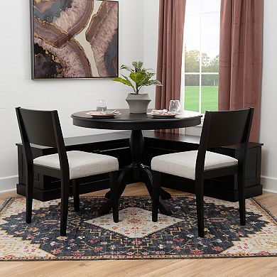 Linon Tobin 4-pc. Nook Set with Storage and Round Table