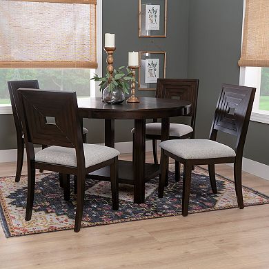 Linon Ingrid 5-pc. Dining Set with Upholstered Chairs