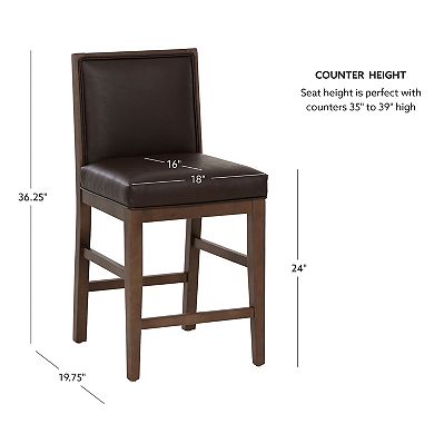 Linon Regina 2-pc. Counter Stool Set