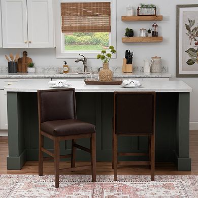 Linon Regina 2-pc. Counter Stool Set