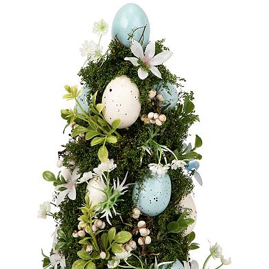 Northlight 14 Inch Artificial Floral & Foliage Easter Egg Tree