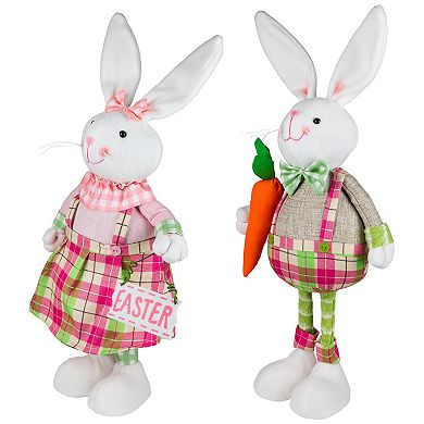 Northlight 2-pc. Bunny Rabbit Figurines with Easter Sign Table Decor Set