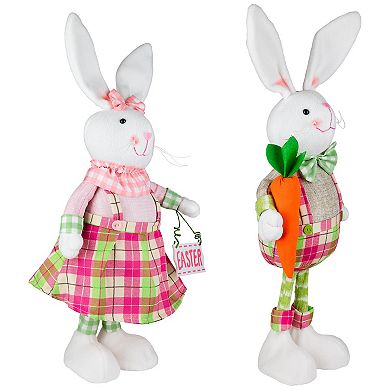 Northlight 2-pc. Bunny Rabbit Figurines with Easter Sign Table Decor Set