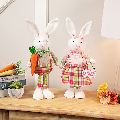 Northlight 2-pc. Bunny Rabbit Figurines with Easter Sign Table Decor Set