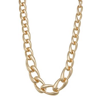 Napier Gold-Tone Linked Collar Necklace