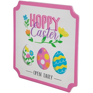 Northlight Hoppy Easter Open Daily Metal Wall Decor