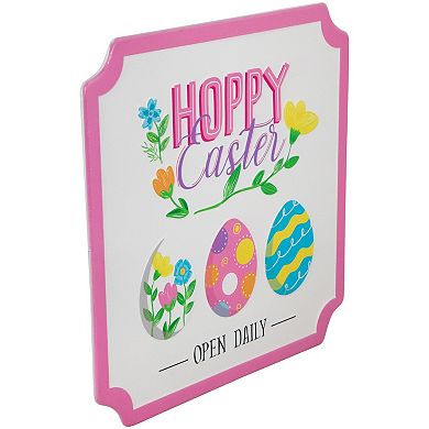 Northlight Hoppy Easter Open Daily Metal Wall Decor