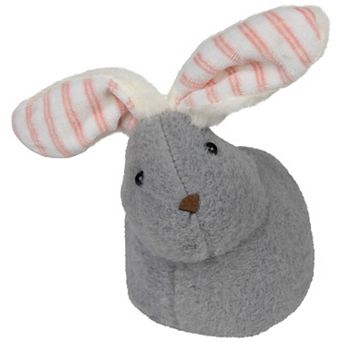 Northlight 8 Inch Plush Easter Bunny Rabbit with Striped Ears Spring Figure
