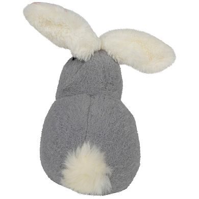 Northlight 8 Inch Plush Easter Bunny Rabbit with Striped Ears Spring Figure