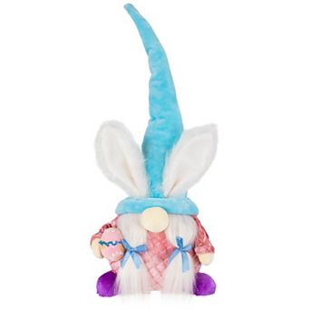 Northlight Girl Gnome with Bunny Ears Easter Figure Table Decor