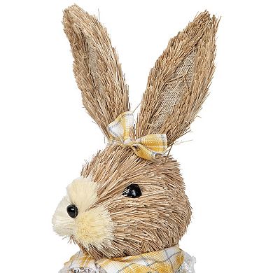 Northlight Sisal Bunny Figure Decoration with Basket