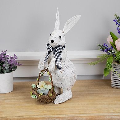 Northlight 13 Inch Rabbit with Easter Basket Decoration Table Decor