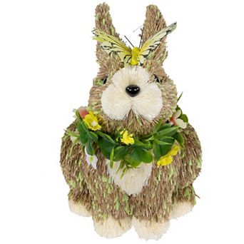 Northlight 8 Inch Easter Bunny with Butterfly Figurine Table Decor