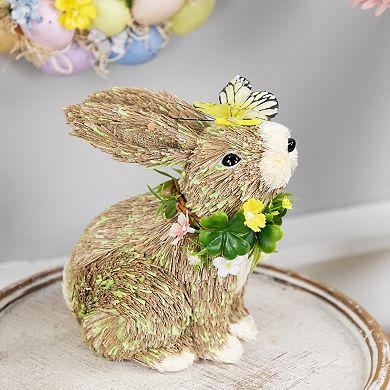 Northlight 8 Inch Easter Bunny with Butterfly Figurine Table Decor