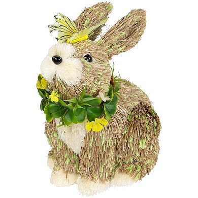 Northlight 8 Inch Easter Bunny with Butterfly Figurine Table Decor