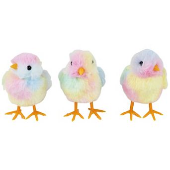 Northlight 3 pc Plush Easter Chick Figurines Set